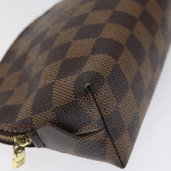 LOUIS VUITTON Damier Ebene Pochette Cosmetic PM Pouch N47516 LV Auth 113477 - Picture 10 of 16